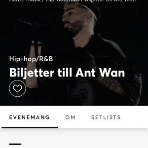 Biljetter till Ant Wan - Två biljätter till ant wan Stockholm Gärdet den 28 juni 