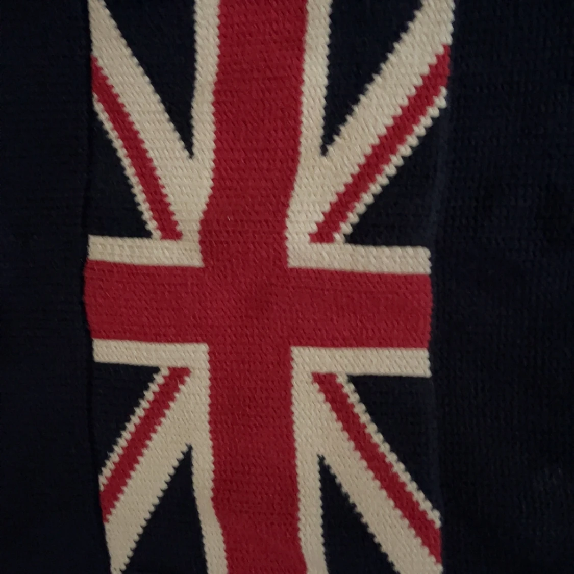 Mörkblå stickad tröja Crocker S - 1