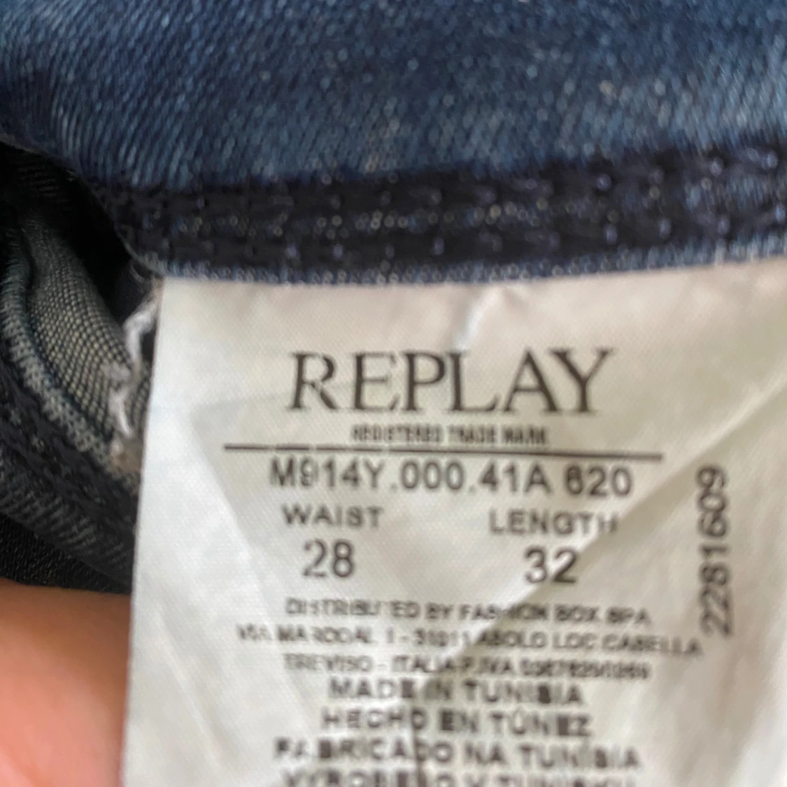 Blå Replay jeansbyxor skriv om ni vill ha fler bilder på dem - 1