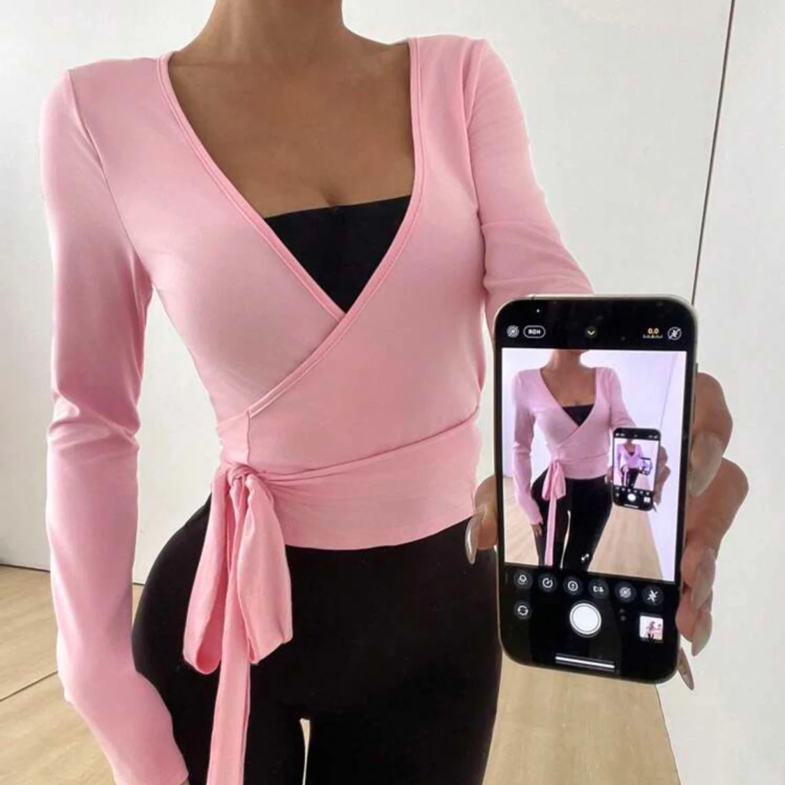 Rosa omlottopp 💗 - 1