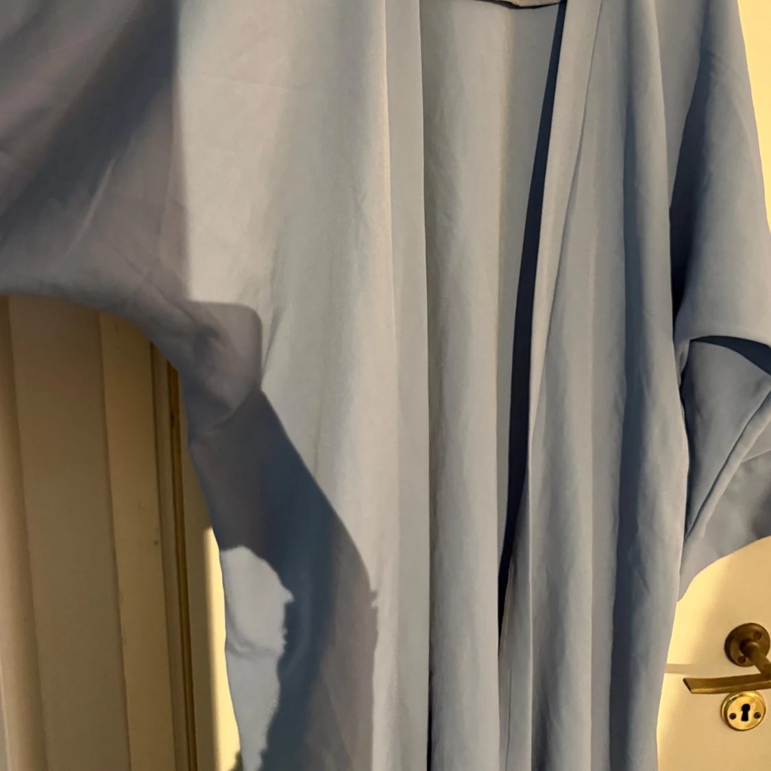 Ljusblå öppen abaya - 2