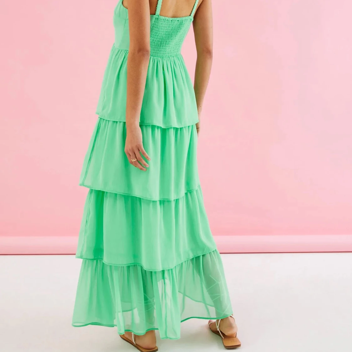 Mintgrön långklänning från Kappahl  - 1