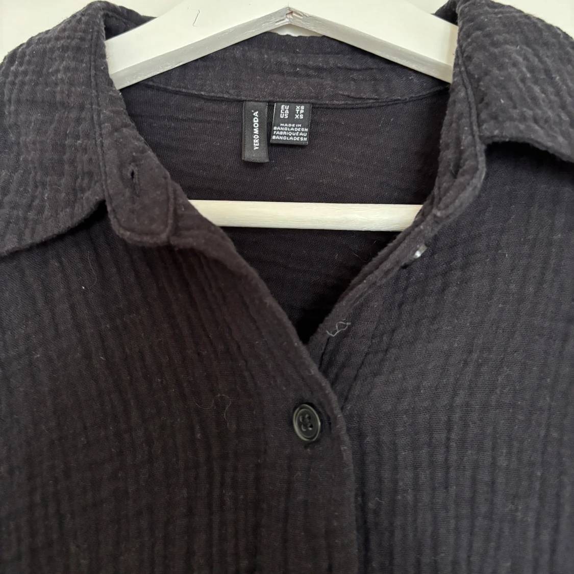 Svart skjorta från Vero Moda i linne - 1