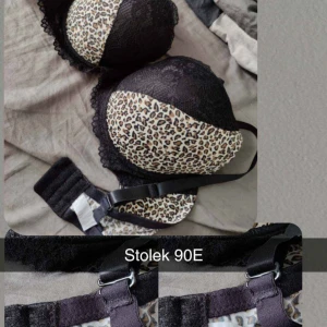 Oanvända bh - Helt oanvända inte äns provade köpte fel Stoleken står på bilderna blå 90 D svarta 90E kan gå ner i pris vid snabb affär ingen original påse men får med en påse 