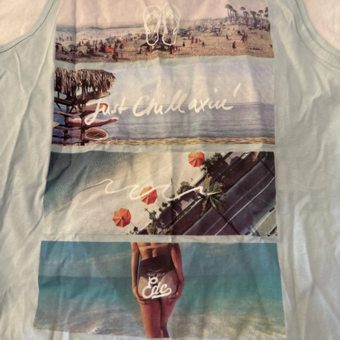 Ljusblå linnetopp från edc - 1