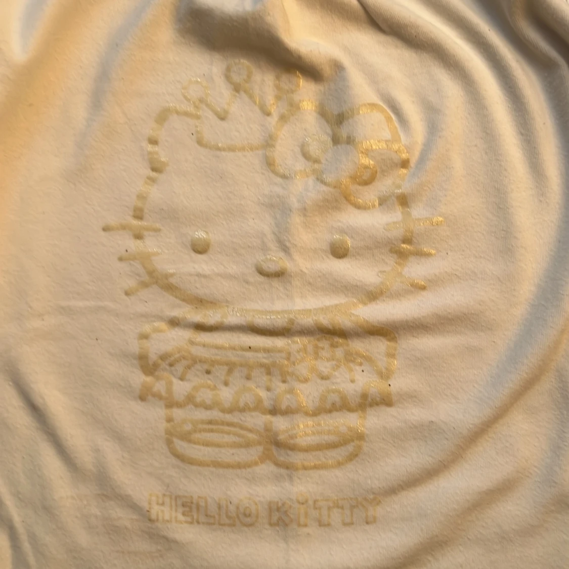 Hello Kitty långärmad vit tröja - 1