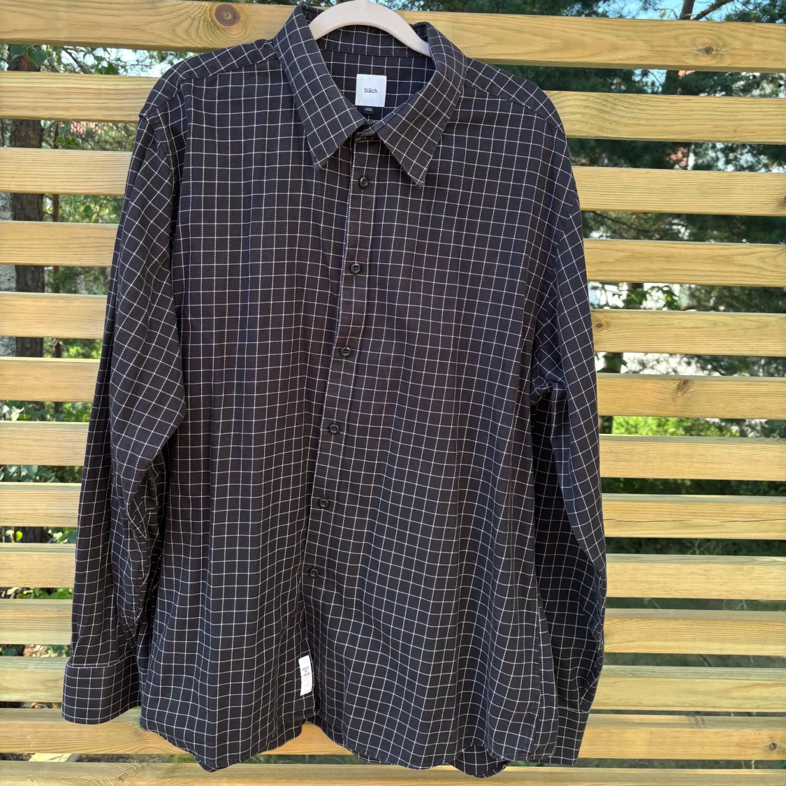 Svart rutig skjorta från Bläck XXL