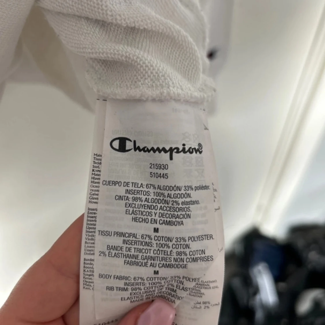 Vit hoodie från Champion i medium - 3