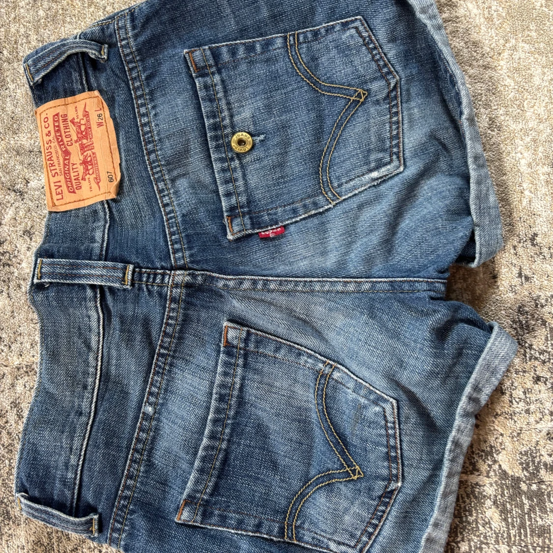 Levi's blå jeansshorts  - 1
