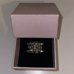 Silvrig ring med nitar från Edblad - Säljer denna populära ring från edblad då den inte längre kommer till användning. Storlek 17.5.