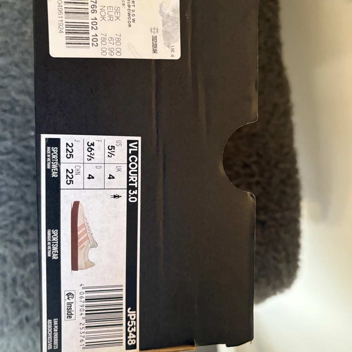 Adidas VL Court 3.0 sneakers ljusrosa - 4