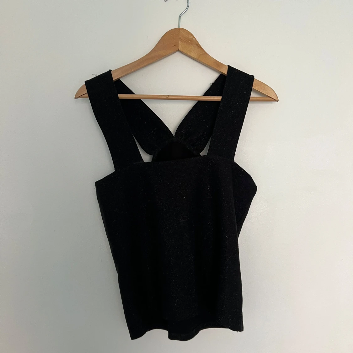 Svart glittrig topp - 1