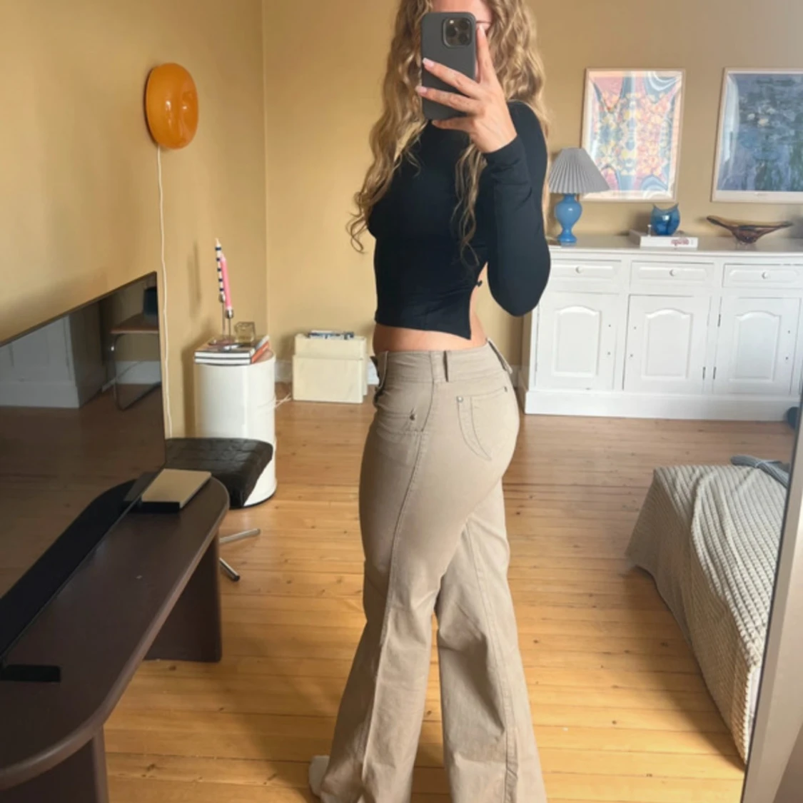 Vintage y2k lågmidjade byxor  - 2