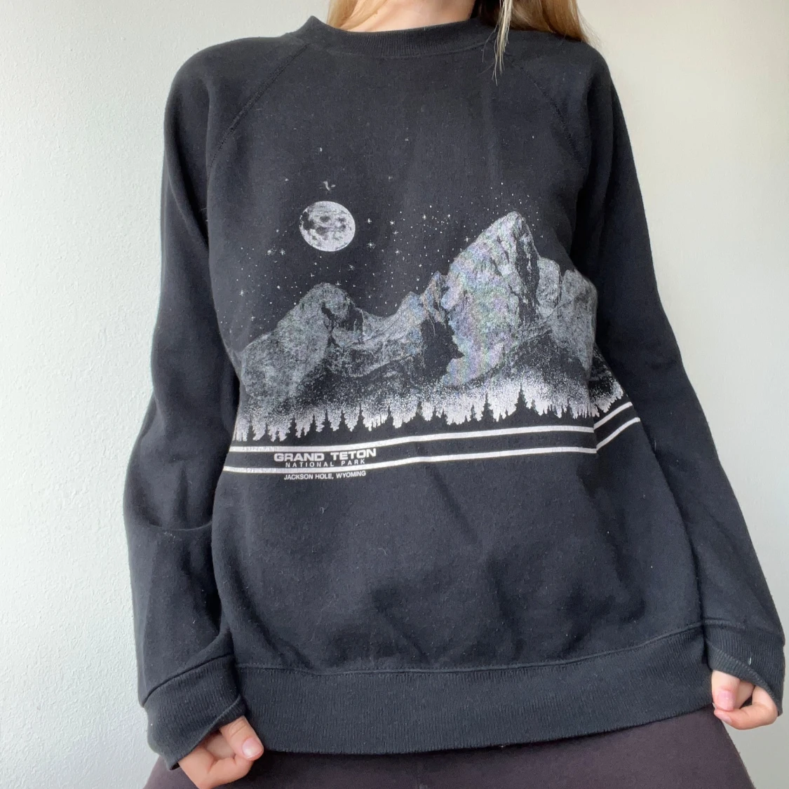 Svart sweatshirt