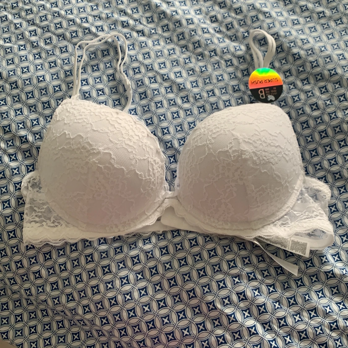 Vit spets BH super push !!ALDRIG ANVÄND!!