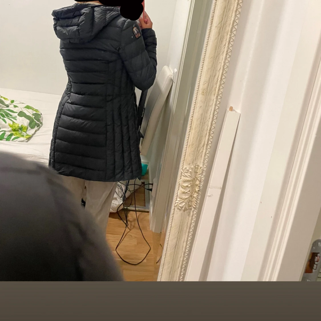 Svart lång dunjacka Parajumpers - 2