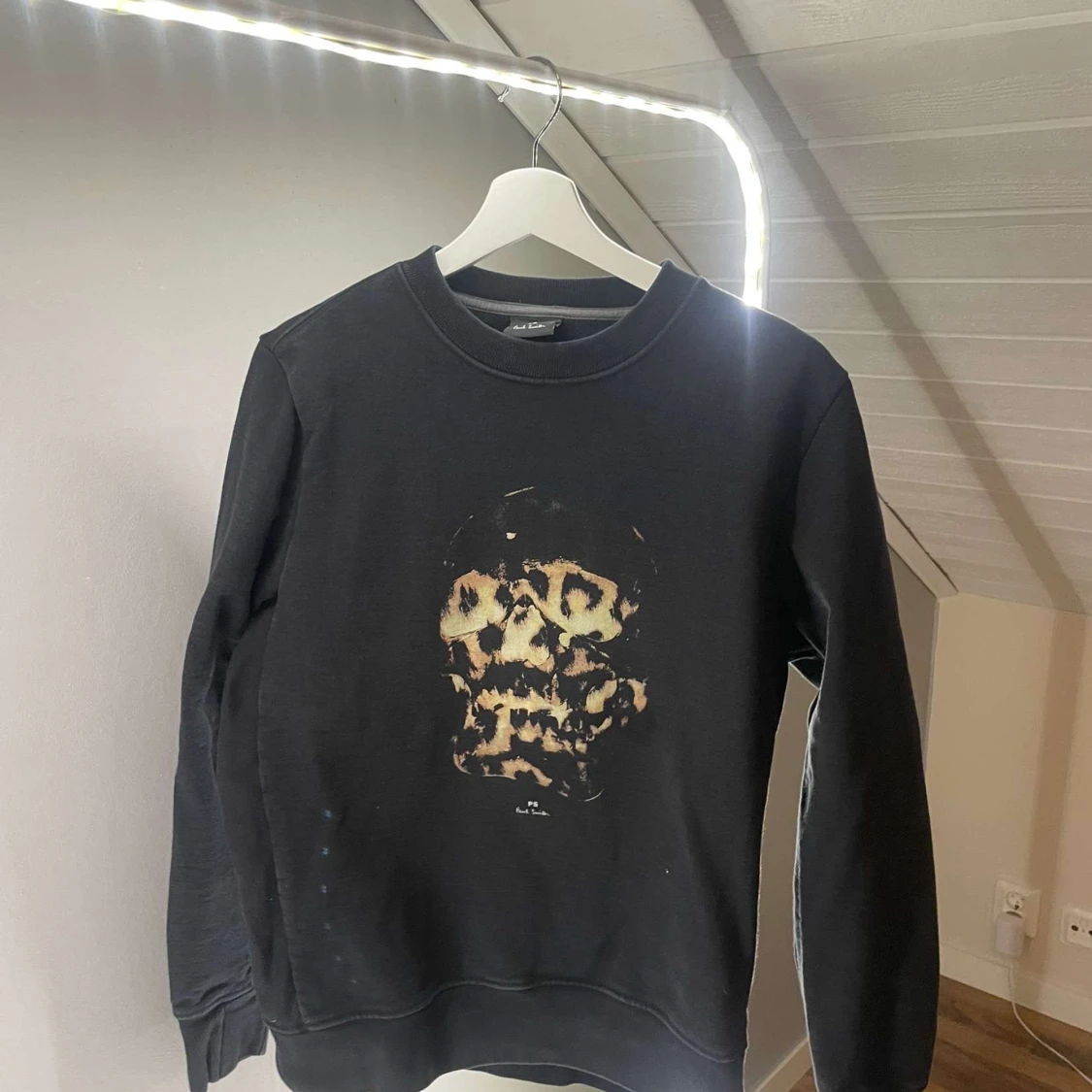 Svart sweatshirt med leopardskalle PS Paul Smith
