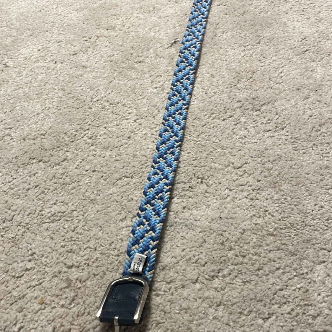 Blått flätat bälte från Onewear