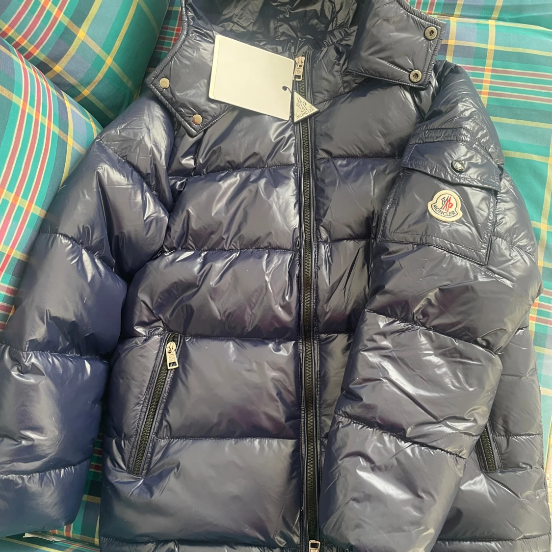 Blå pufferjacka från Moncler - 2