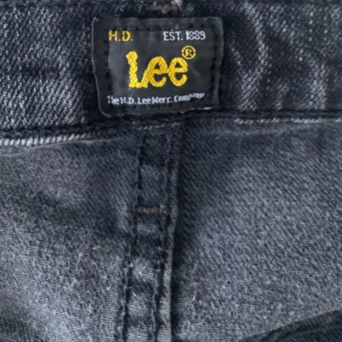 Svarta lågmidjade straight jeans - 3