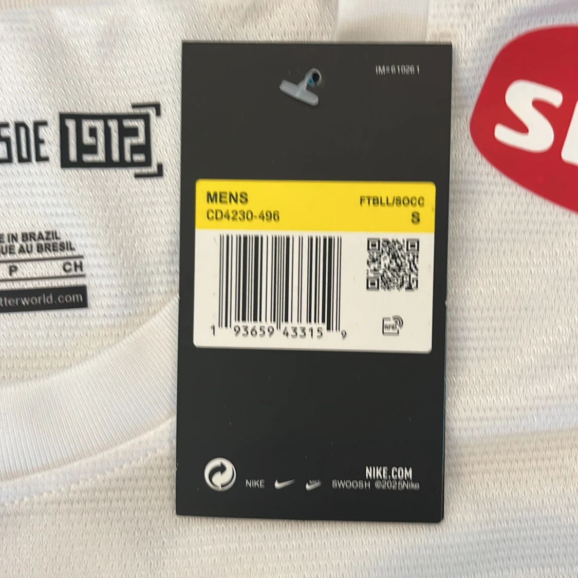 Vit Santos Neymar Jr fotbollströja - 3