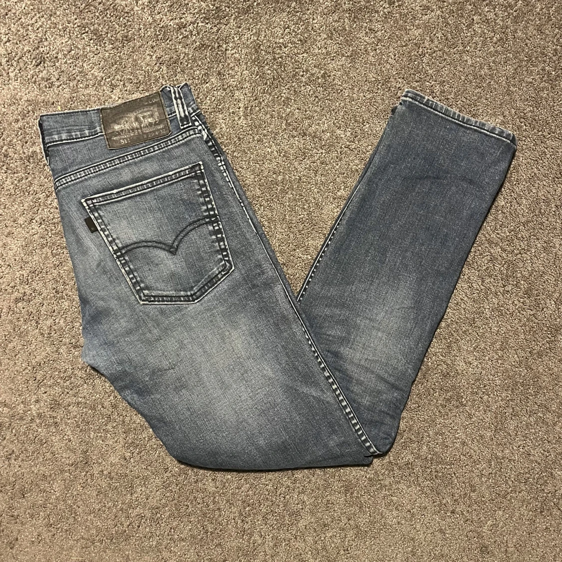 Levis 511 jeans i blå denim
