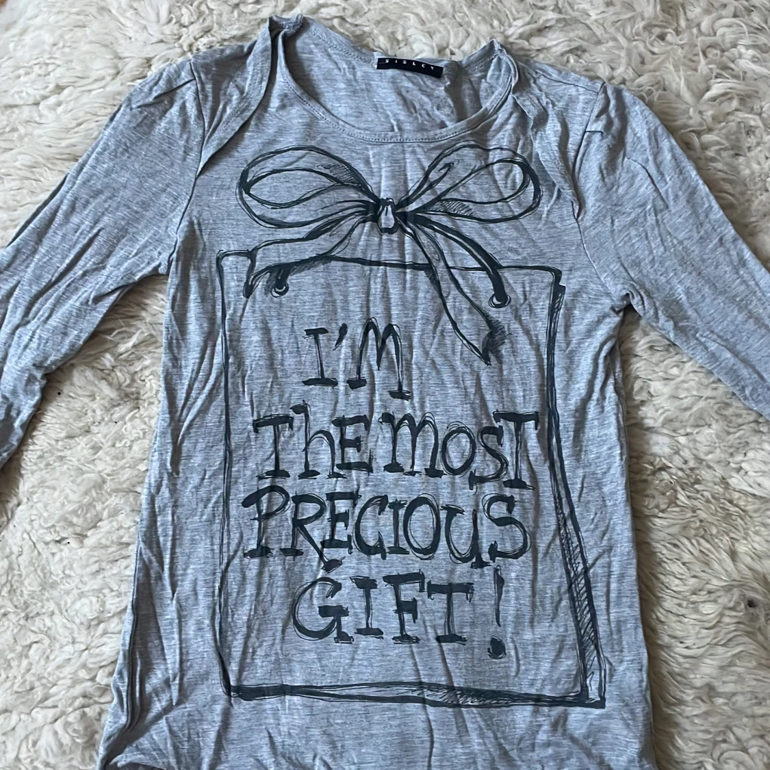 Grå långärmad tröja från Sisley st.170/XS - 1