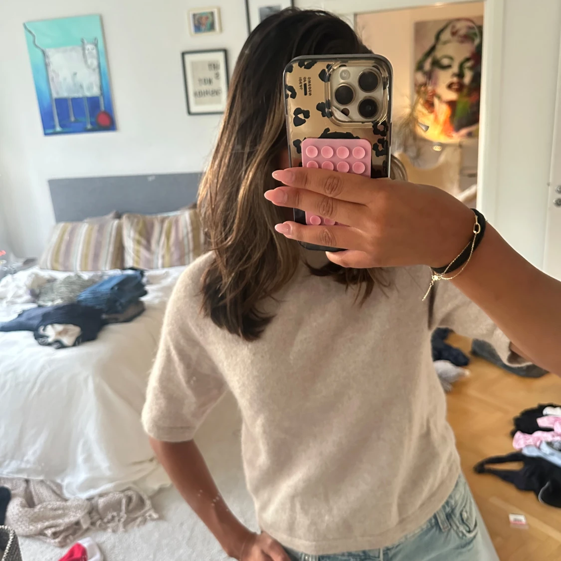 Beige stickad tröja från & Other Stories🩷 - 1