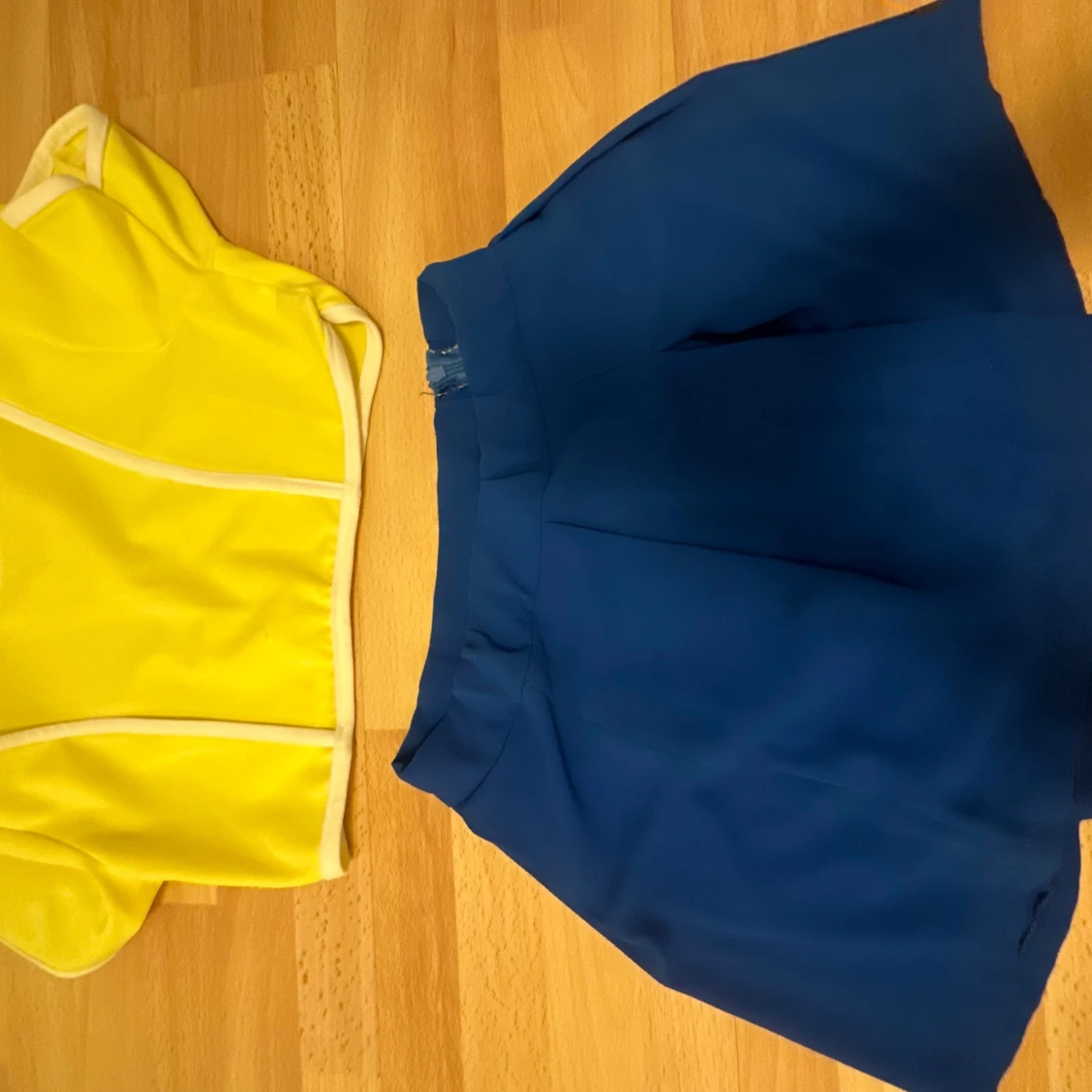 Blå kortkjol med dragkedja - 2