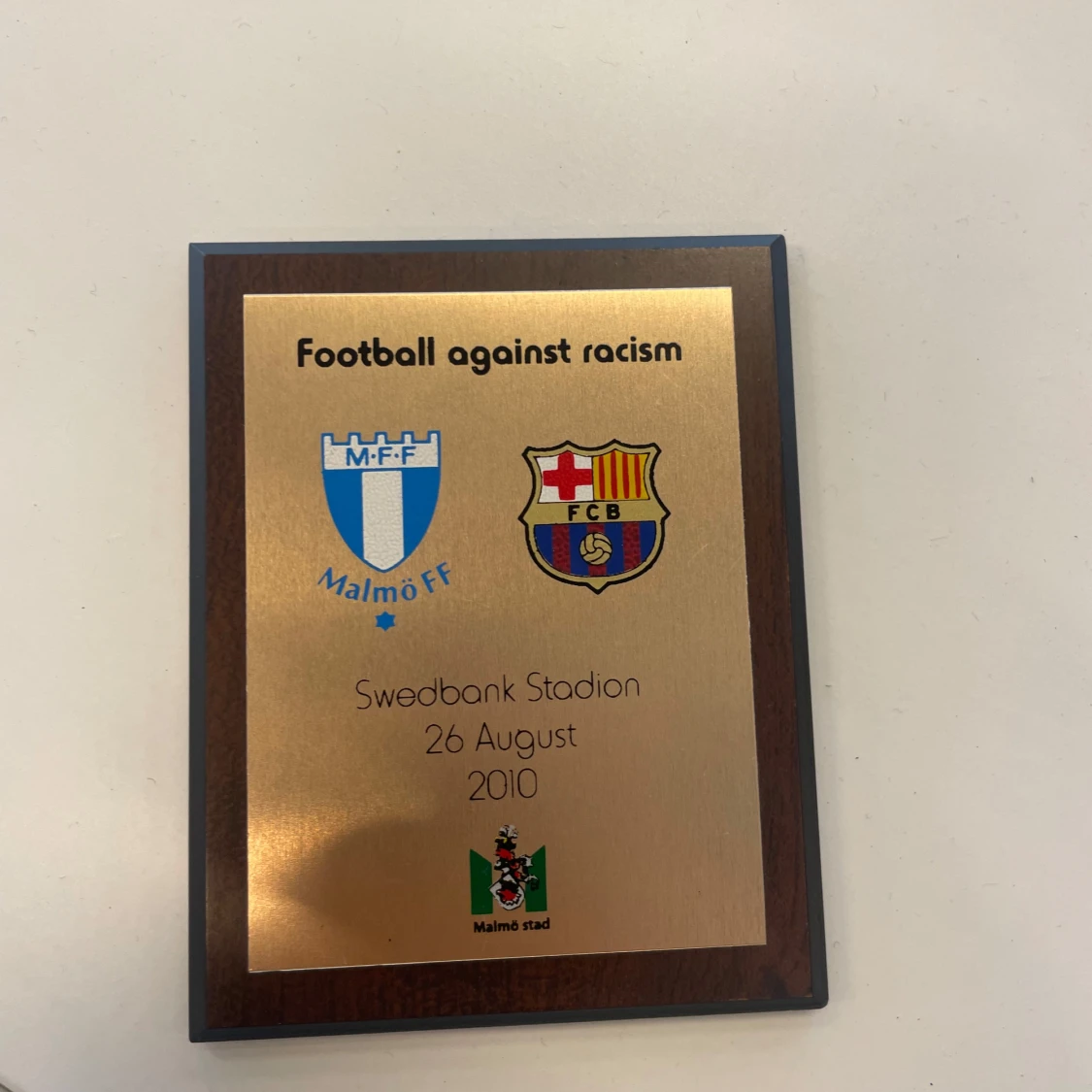 Football against racism - Malmö FF vs FC Barcelona, Swedbank Stadion 26 August 2010