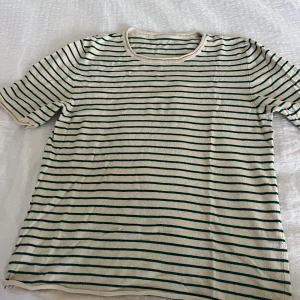 Randig T-shirt - Grön randig t shirt från Zara. Storleks lappen saknas, med den är i typ i storlek s/m❣️