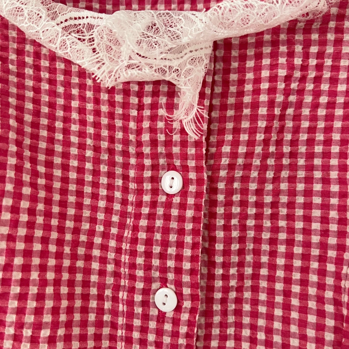 Ginghamrutig topp - 3