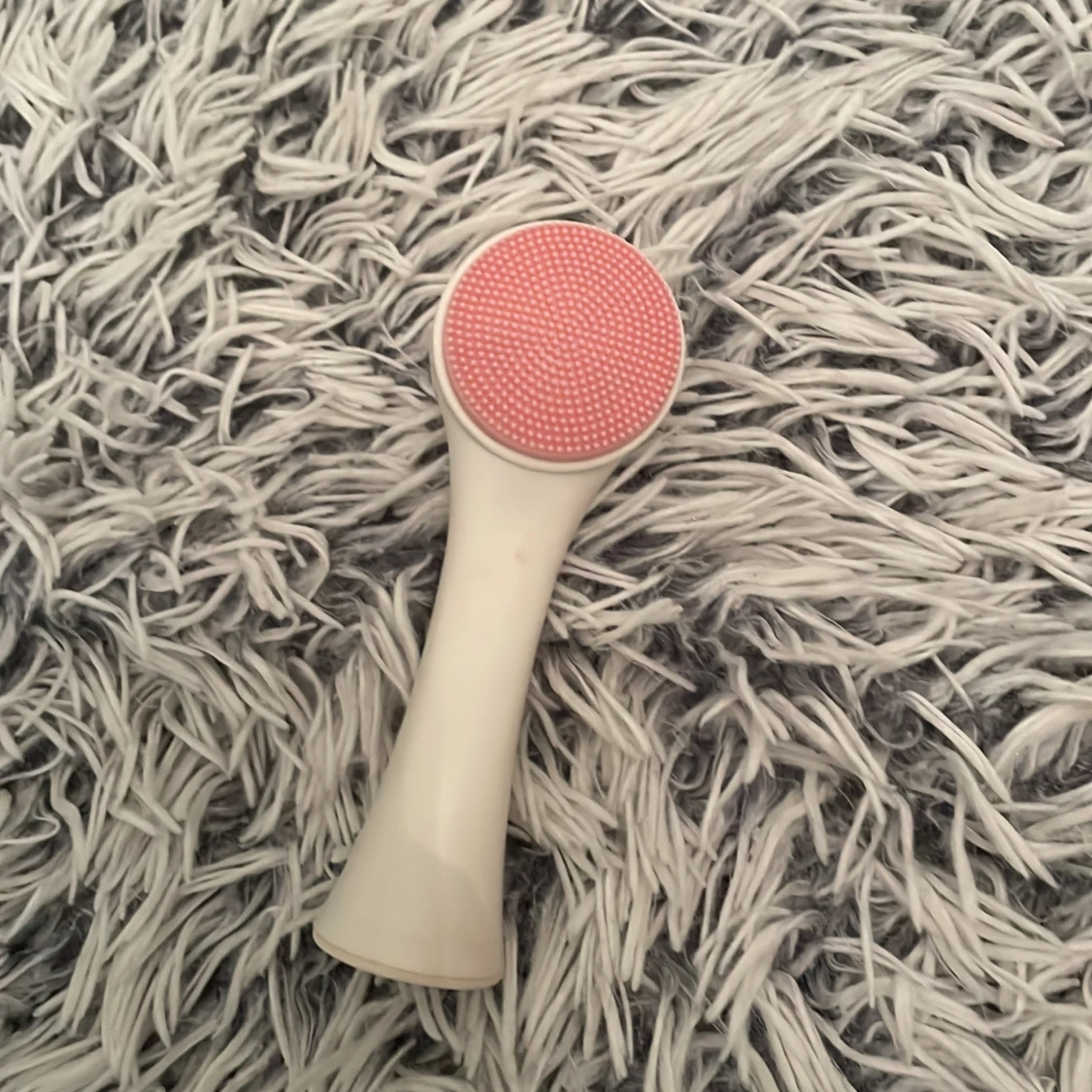 Dubbelverkande sminkborste vit/rosa - 1