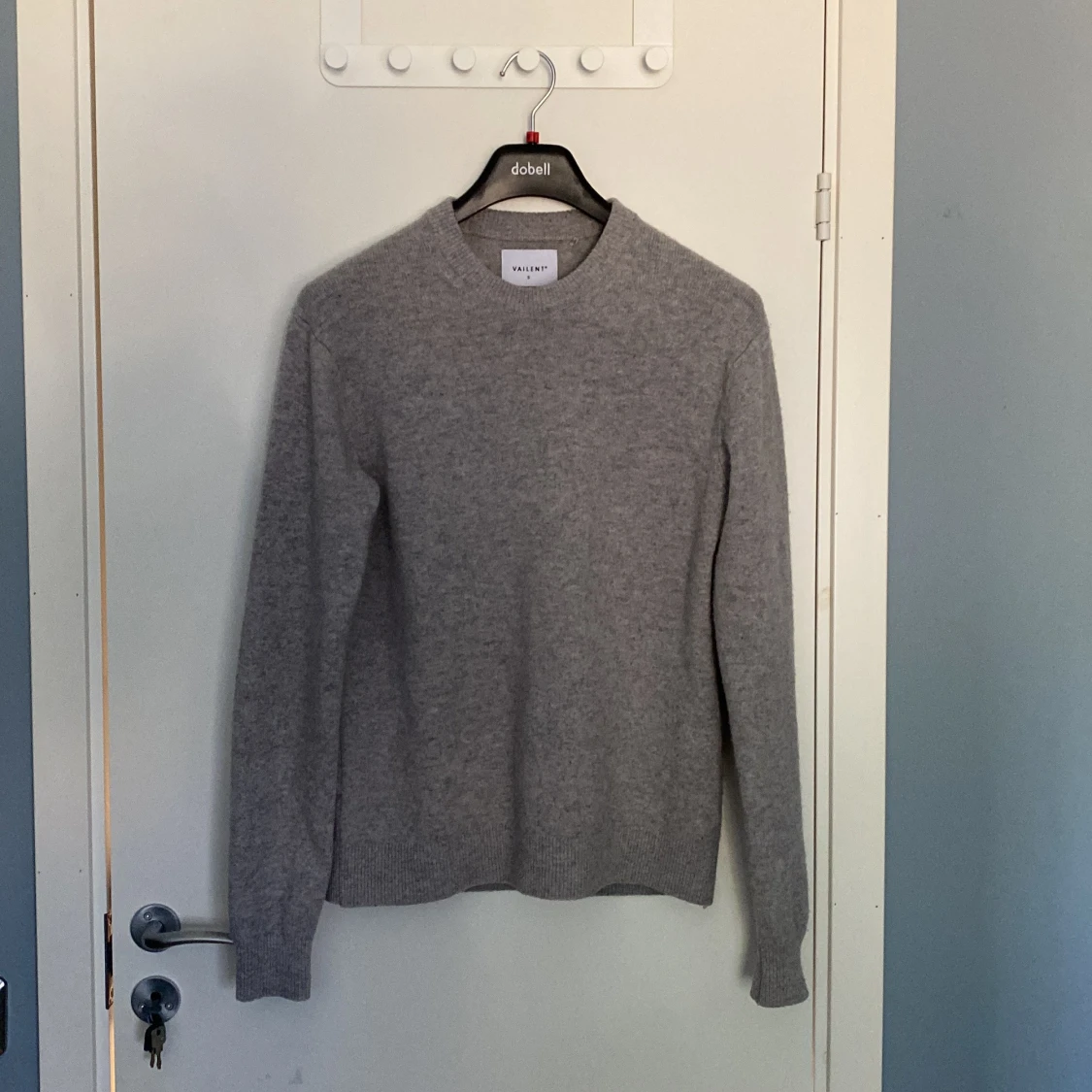 Grå merinoulltröja från Vailent