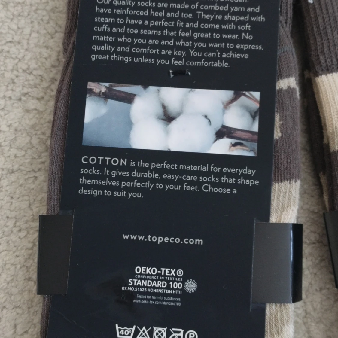 Topeco multifärgade strumpor, storlek 41-45 - 2