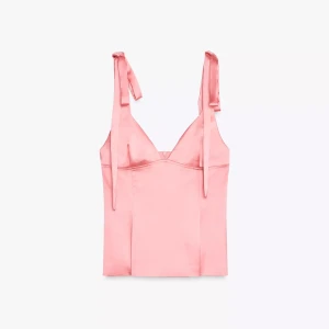 Zara satin topp  - Super snygg satin topp från Zara i storlek s inte använd då den inte passa mig!💓