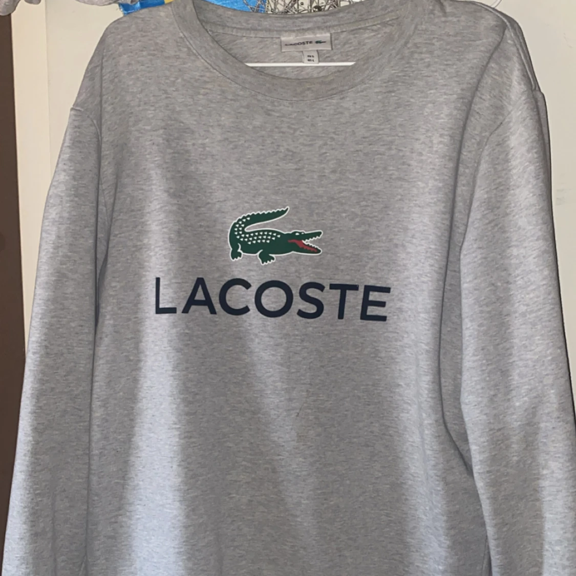 Grå sweatshirt från Lacoste