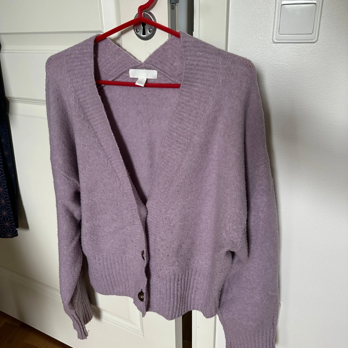 Ljuslila kofta från H&M, storlek S