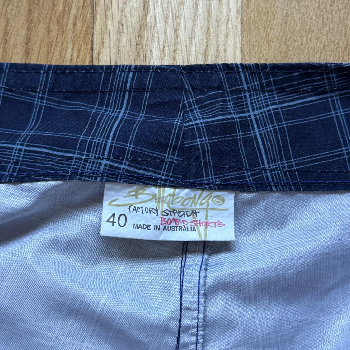 Billabong Blå Rutiga Board Shorts - 3