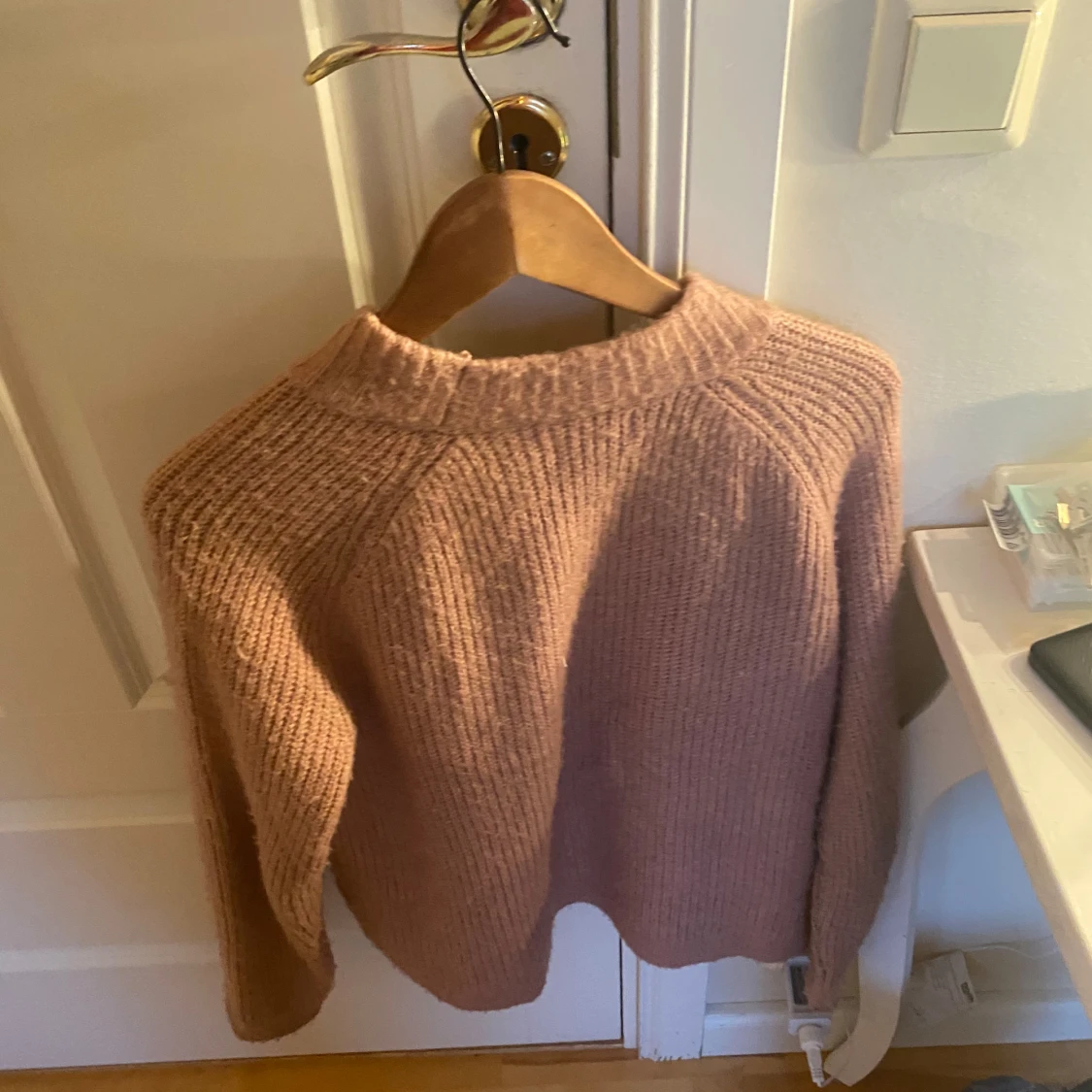 Rosa stickad tröja - 3