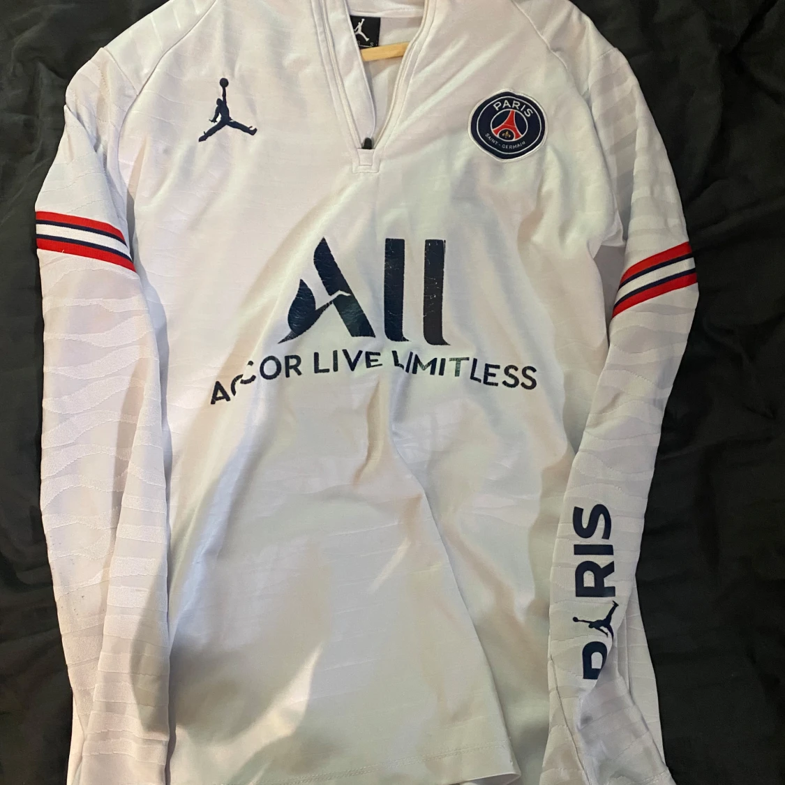 Vit långärmad PSG fotbollströja Jordan - 2