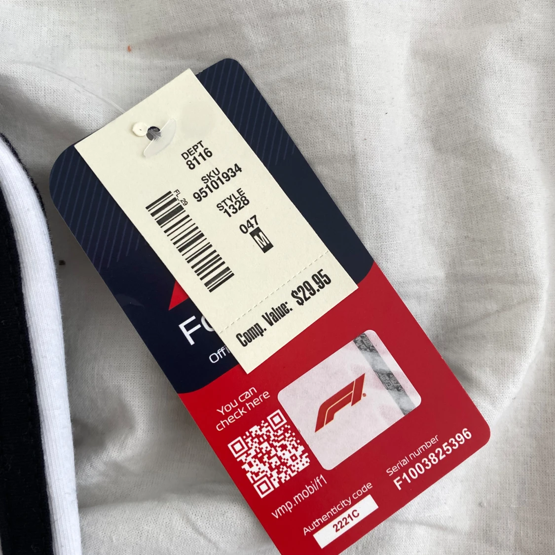 Vit Formula 1 bandeau topp - 1