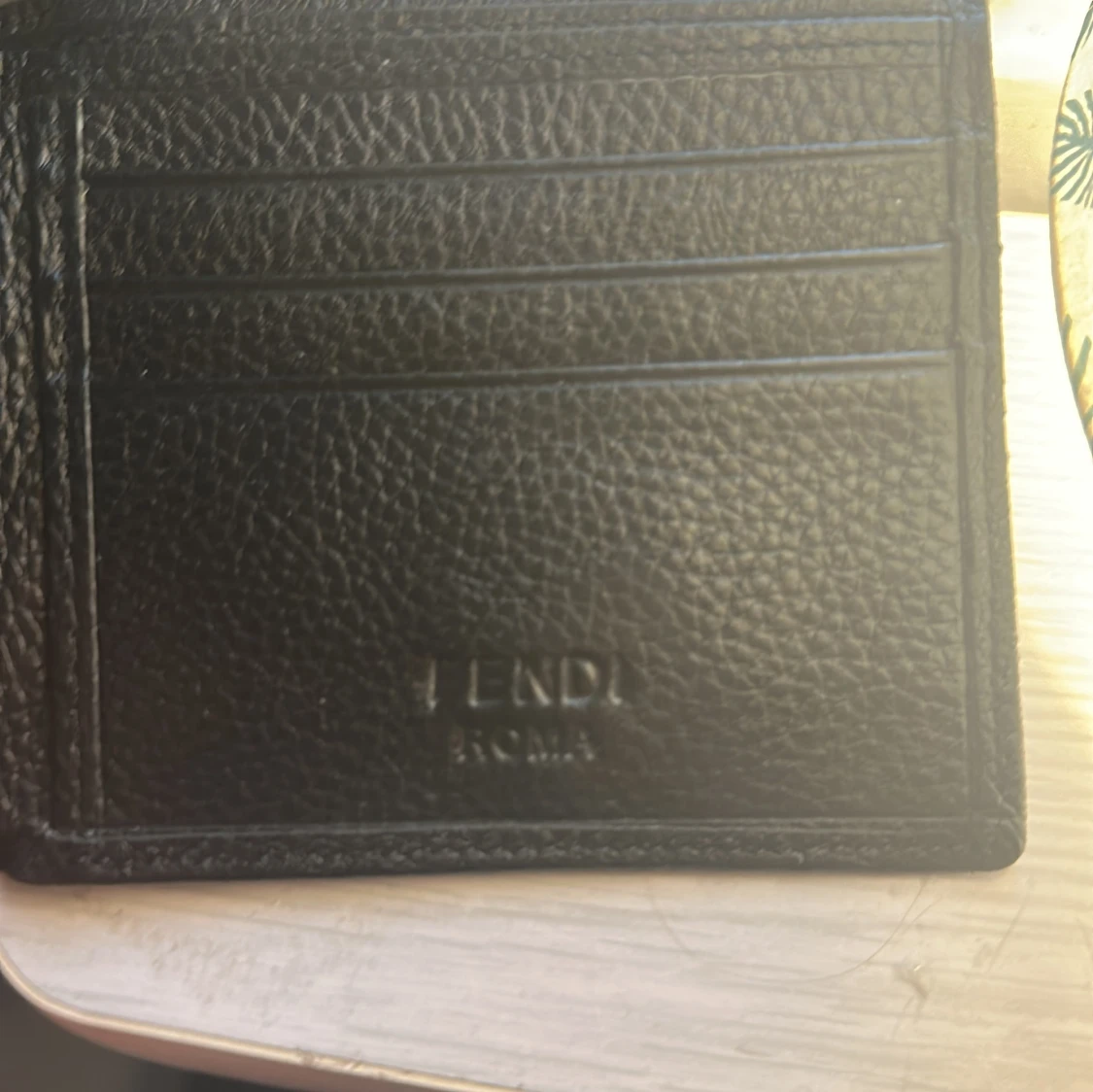 Fendi svart plånbok med gula detaljer - 3