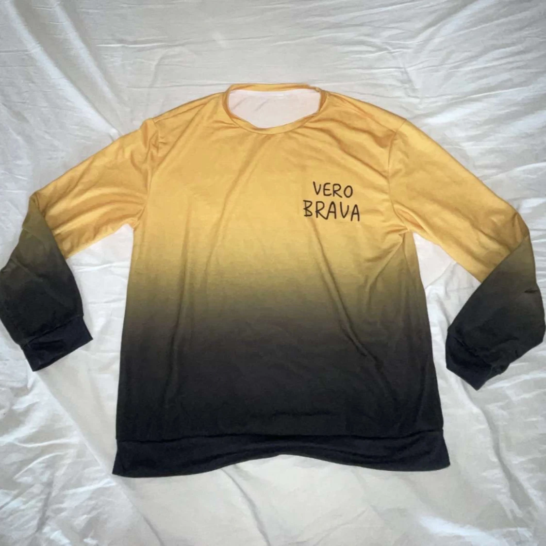 Gul-svart långärmad tröja Vero Brava