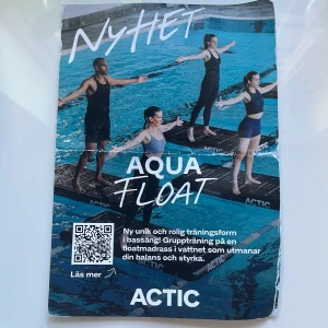 ACTIC Halmstad Simhallsbadet: 1 månads träning + 1 Aqua Float klass - Köpare står för frakt. Alternativt upphämtning på Hönö, Öckerö, Kungälv eller Göteborg. Skriv om ni vill ha kupongen i kuvert (billigare frakt)🥰