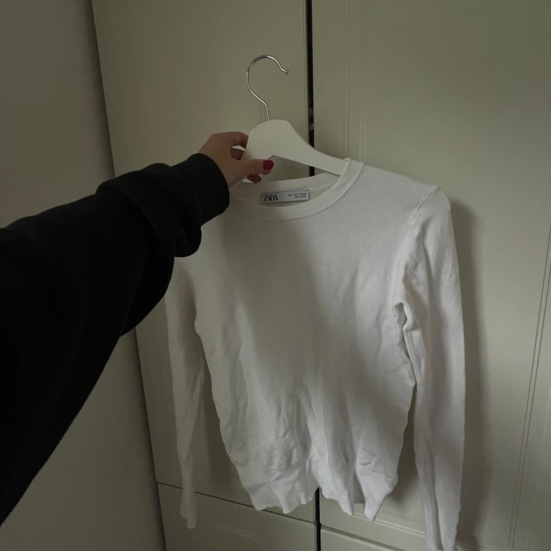 Vit långärmad tröja från Zara