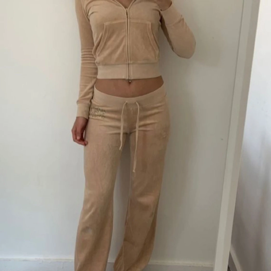 Beige velourjacka Juicy Couture S