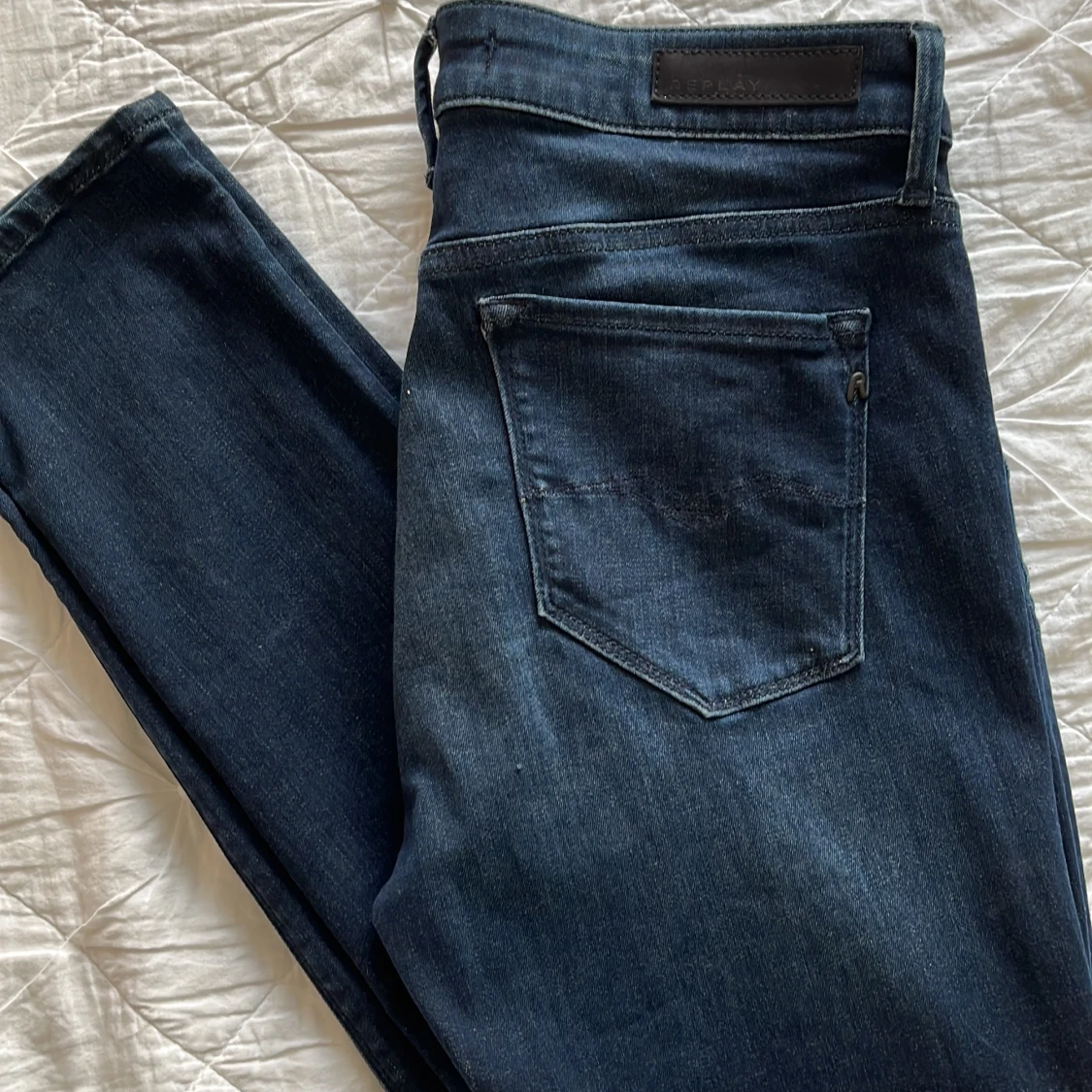 Mörkblå Replay jeans slim fit - 2