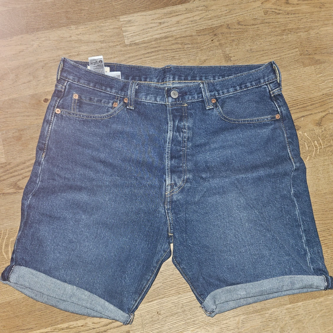Levi's 501 jeansshorts blå