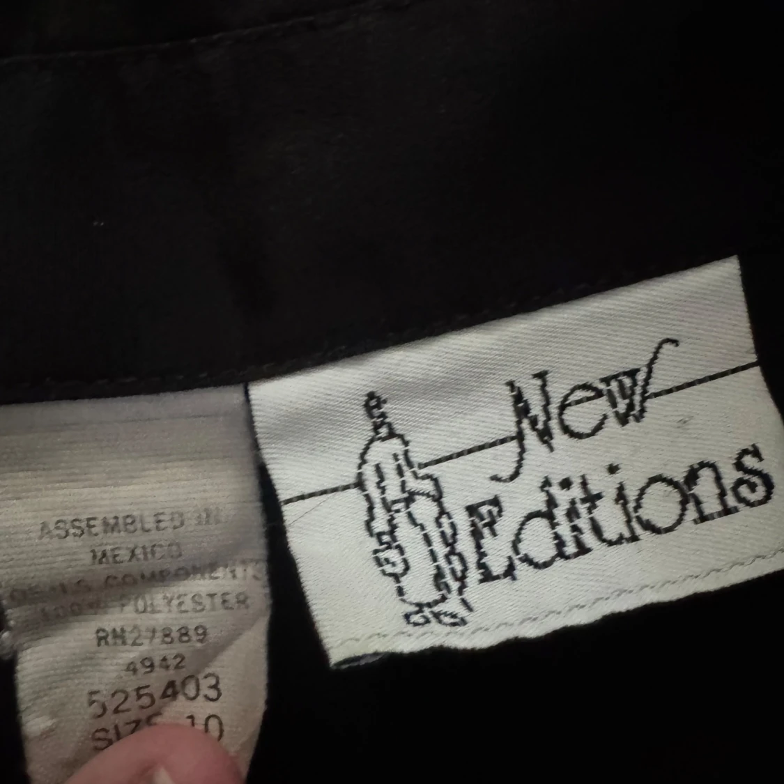 Svart satinliknande skjorta New Editions - 1